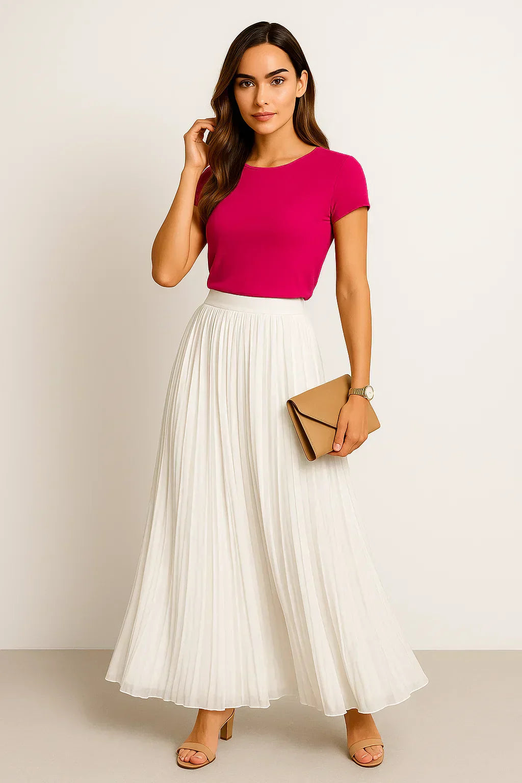 Lightweight Pleated Skirt for Women — Elegant & Comfortable for Summer - image 3